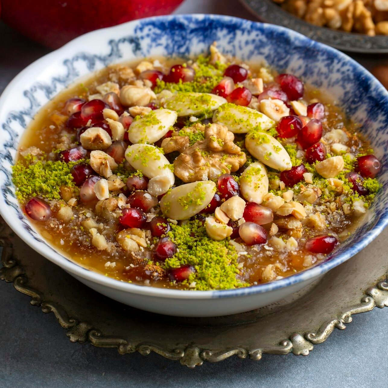 Traditional delicious Turkish dessert; Ashura (Asure)