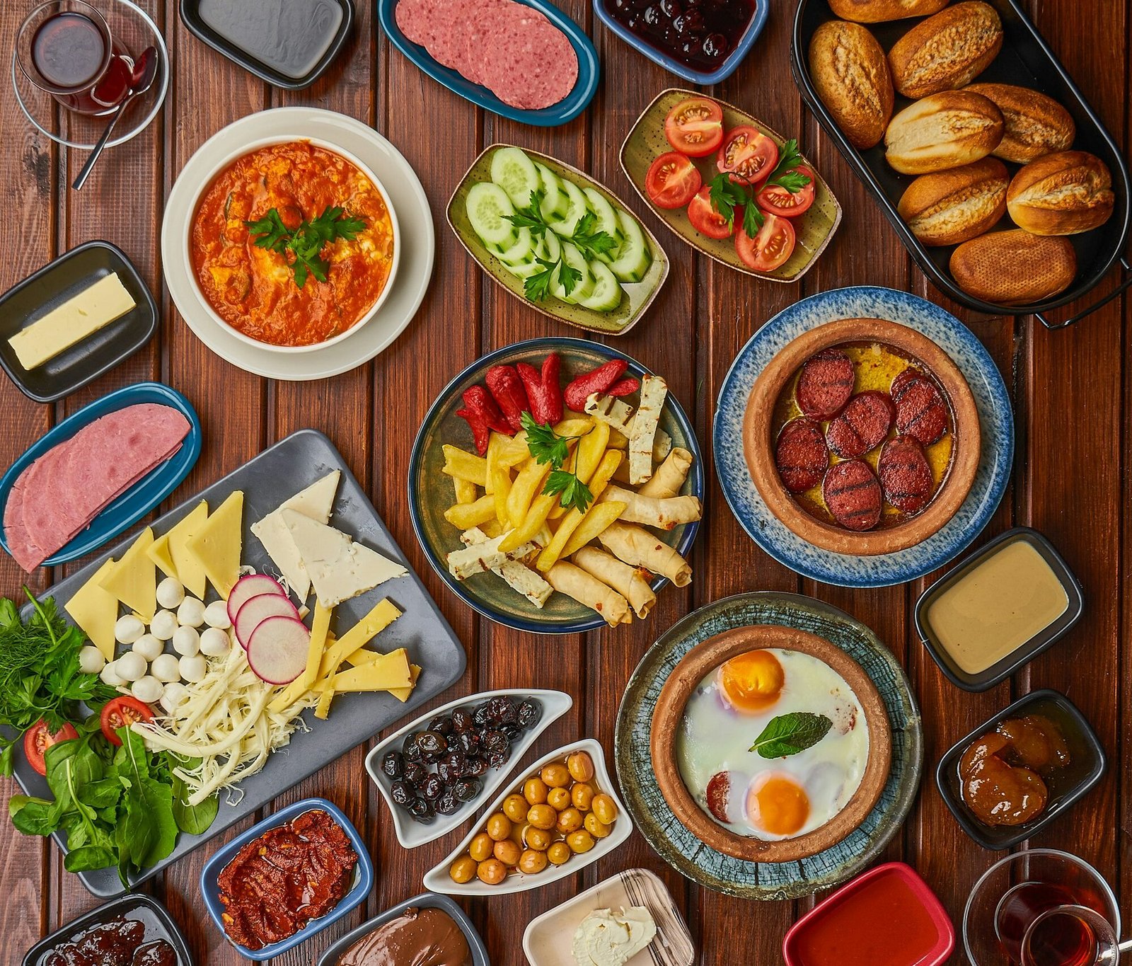 Various Turkish breakfast